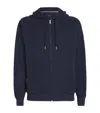 Paul Smith Waffle-texture Lounge Hoodie In Blue
