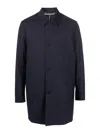 Paul Smith Wool Mac With Gilet In Azul