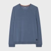 PAUL SMITH WASHED BLUE MODAL-BLEND LONG-SLEEVE LOUNGE TOP
