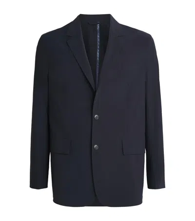Paul Smith Water-repellent Blazer In Blue