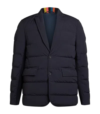 Paul Smith Water-repellent Hybrid Down Jacket In Blue