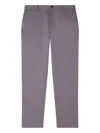 Paul Smith Dusty Mauve Cotton-linen Trousers Purple In Gray