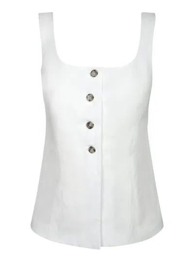 PAUL SMITH WHITE BUTTONED UP TOP
