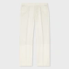 Paul Smith White Cotton-linen Twill Trousers In White