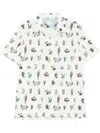 Paul Smith Cactus Print Cotton Shirt