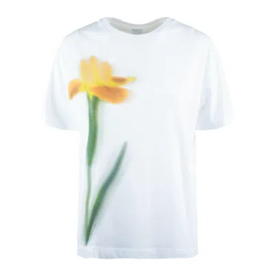 Paul Smith Floral Printed Crewneck T-shirt In White