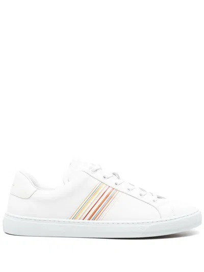 Paul Smith White Lace Up Sneakers