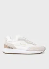 PAUL SMITH WHITE LEATHER 'ASTON' TRAINERS