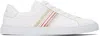 Paul Smith Hansen Sneakers With Multicolor Stripe Detail In White