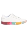 PAUL SMITH WHITE LEATHER SNEAKERS