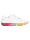 Paul Smith Lapin Stripe-detail Leather Sneakers In White