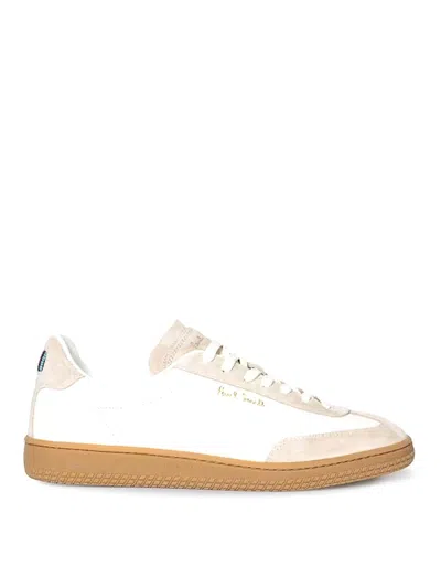Paul Smith White Leather  Trainers By