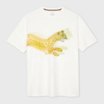 Paul Smith White 'leopard' Print T-shirt