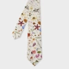 Paul Smith White 'liberty Floral' Cotton Tie In Multi