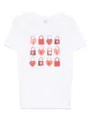 Paul Smith Locks Crew Neck Graphic Print Short Sleeves