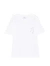Paul Smith White Round Neck Rabbit Print T-shirt In White