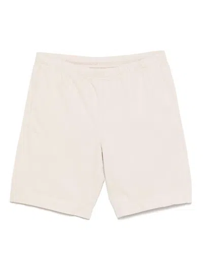 Paul Smith White Shorts In Cottone And Linen With Colored Zebra