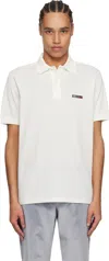 Paul Smith White Signature Stripe Logo Cotton Polo In 1 White