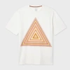 Paul Smith White 'signature Stripe Triangle' Print T-shirt