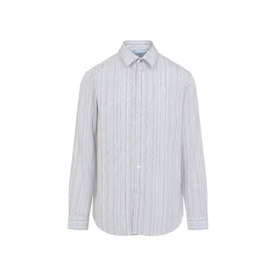 Paul Smith Stylish Regular Fit Striped Shirt For Men In White