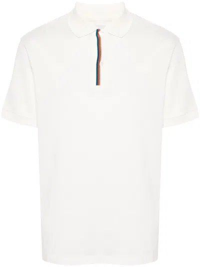 PAUL SMITH WHITE STRIPE TRIM POLO