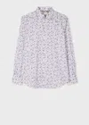 Paul Smith White Tailored-fit 'pencil Floral' Shirt In White