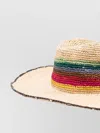 Paul Smith Wide Brim Straw Crochet Hat
