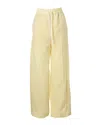 Paul Smith Wide-leg Trousers With Drawstring Waist In Yellow
