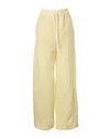 Paul Smith Wide-leg Trousers With Drawstring Waist In Yellow