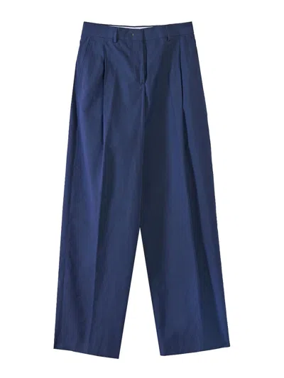 Paul Smith Wide Pants In Blue