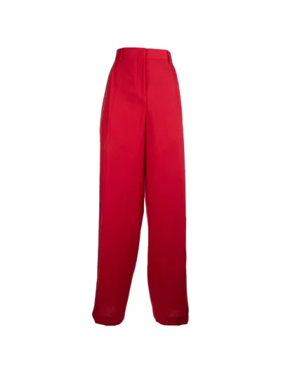 Paul Smith Wide-leg Trousers In Red
