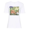 PAUL SMITH PAUL SMITH WILDFLOWERS CARTOON GRAPHIC T-SHIRT COL: 01 WHITE, SIZE: L