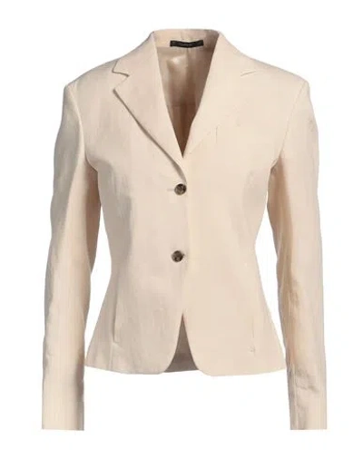 Paul Smith Woman Blazer Beige Size 8 Linen