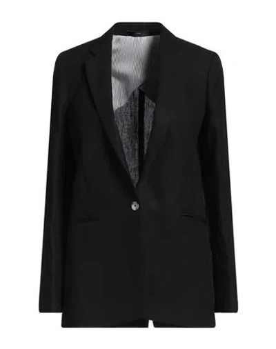Paul Smith Woman Blazer Black Size 2 Linen