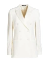 Paul Smith Woman Suit Jacket Ivory Size 2 Polyester In White