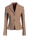 Paul Smith Woman Blazer Khaki Size 10 Linen