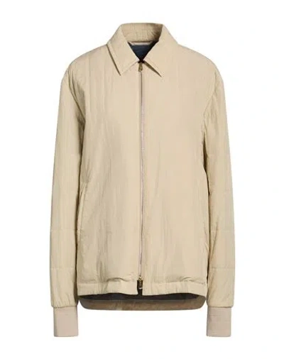 Paul Smith Woman Jacket Beige Size L Polyester, Polyamide, Elastane In Neutral