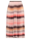 Paul Smith Woman Midi Skirt Pink Size L Polyester In Pink