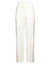 Paul Smith Woman Pants Cream Size 8 Wool, Elastane In Animal Print