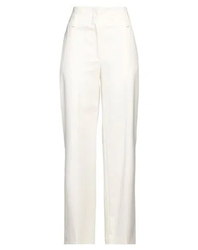 Paul Smith Woman Pants Cream Size 8 Wool, Elastane
