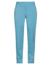 Paul Smith Woman Pants Sky Blue Size 8 Wool, Elastane In Blue