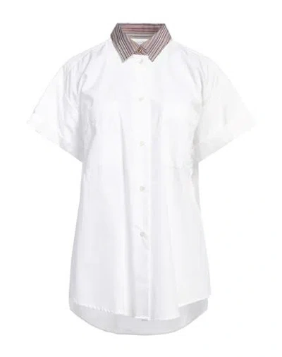 Paul Smith Woman Shirt White Size 4 Cotton