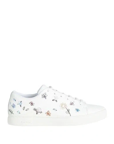Paul Smith Woman Sneakers White Size 8 Cow Leather