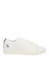 Paul Smith Woman Sneakers White Size 8 Leather In White