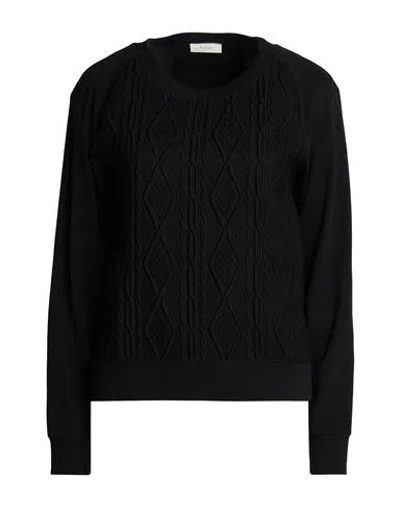Paul Smith Woman Sweatshirt Black Size S Acrylic, Wool, Acetate, Viscose, Polyamide
