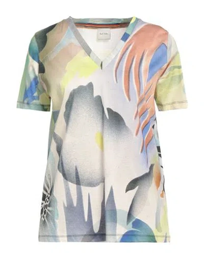 Paul Smith Woman T-shirt Blue Size M Cotton