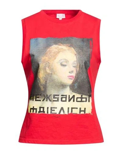 Paul Smith Woman Tank Top Red Size M Cotton