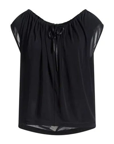 Paul Smith Woman Top Black Size M Rayon