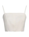 Paul Smith Woman Top Ivory Size 6 Wool, Elastane