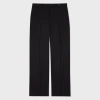 Paul Smith Tapered Wool Trousers In Black